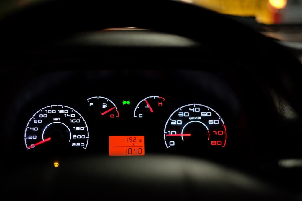 car dashboard, speedometer, speed, dashboard, gauges, kmh, mph, black car, interior, car interior, car, vehicle, car wallpapers, drive, automobile, automotive